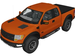 Ford F-150 SVT Raptor (2011) 3D Model preview