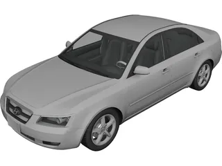 Hyundai Sonata (2007) 3D Model preview