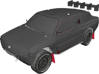 Nissan Pickup Dakar 3D Model preview