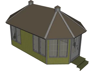 Summerhouse 3D Model preview
