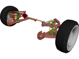 Chevrolet Front Suspension 3D Model preview