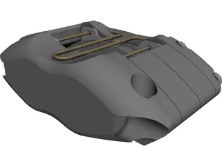 Dynapro Radial Brake Caliper 120-7376 3D Model preview