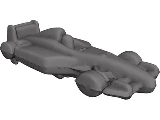 Keyholder Chrome F1 3D Model preview