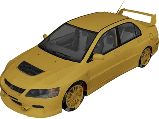 Mitsubishi Lancer Evolution IX MR (2005) 3D Model preview