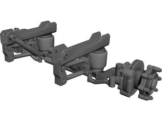 Suspension Front Truck 3D Model preview