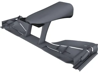 F1 Front Wing 3D Model preview
