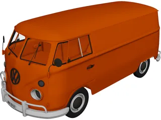 Volkswagen Transporter T1 3D Model preview