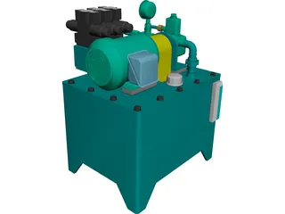 Tank Hydraulic 3D Model preview