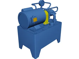 Tank Hydraulic 3D Model preview