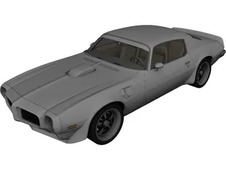 Pontiac Firebird Trans Am SD-455 (1973) 3D Model preview