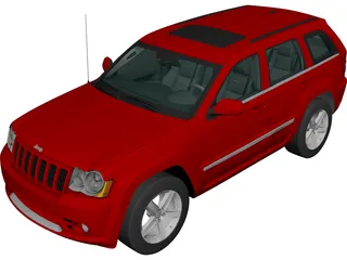 Jeep Grand Cherokee SRT8 (2009) 3D Model preview