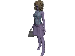 Woman Sara 3D Model preview