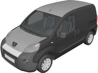 Peugeot Bipper (2010) 3D Model preview