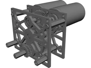 Team 3008 FRC Gearbox 3D Model preview