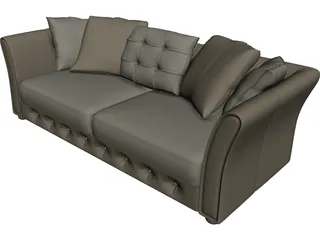 Sofa Small 3D Model preview