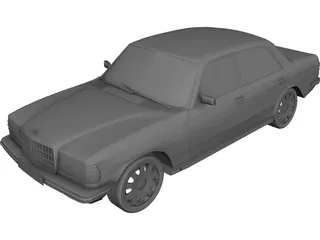 Mercedes-Benz W123 3D Model preview