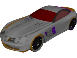 Mercedes-Benz McLaren SLR 3D Model preview