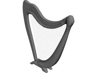 Harp 3D Model preview