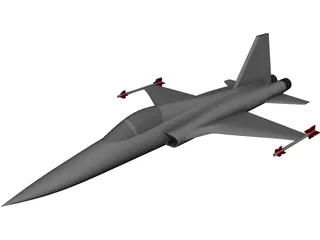 Northrop F-5 Tiger 3D Model preview