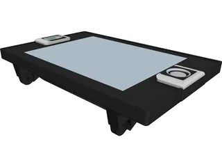 Cash Basis Pay Desk 3D Model preview