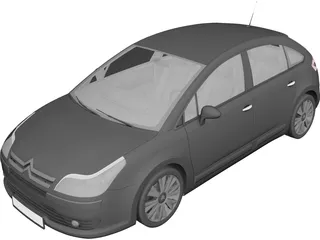 Citroen C4 (2009) 3D Model preview