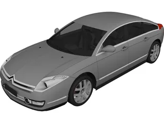 Citroen C6 (2009) 3D Model preview
