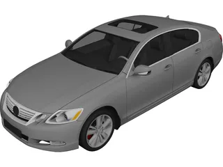 Lexus GS 450h (2010) 3D Model preview