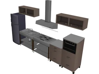 Kitchen 3D Model preview
