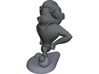 Cartoon Lion 3D Model preview