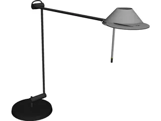 LED Table Lamp 3D Model preview