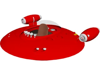 UFO Toy Model 3D Model preview
