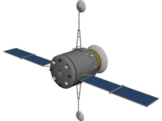 Satellite 3D Model preview