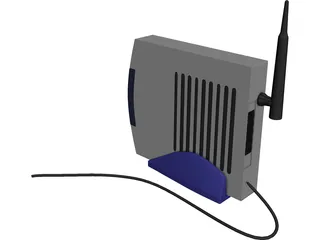 Modem Wireless 3D Model preview
