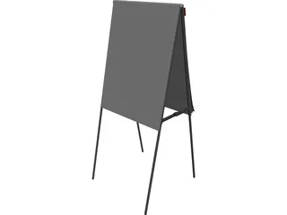 Flip Chart 3D Model preview