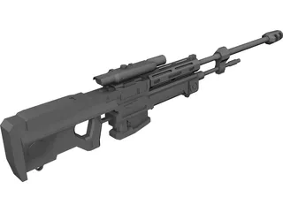 Halo Reach Sniper Rifle 3D Model preview