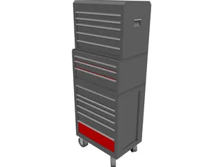 Craftsman Tool Chest 3D Model preview
