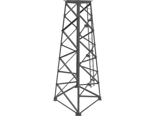 Tower Structure 3D Model preview