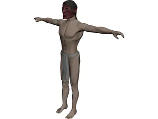 Mayan Native 3D Model preview