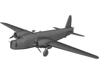 RAF Vickers Wellington Mk.1 3D Model preview