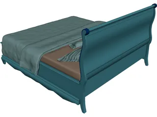Slay Bed 3D Model preview