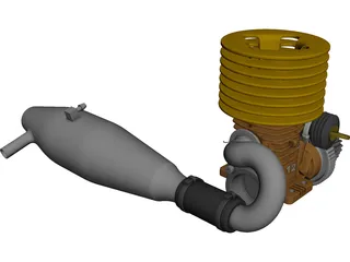 RC Model Engine .12 3D Model preview