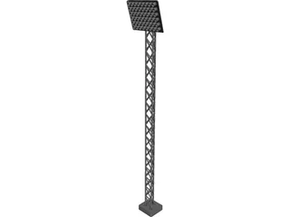 Stadium Light 3D Model preview