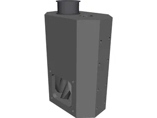 Twin Screw Supercharger 3D Model preview