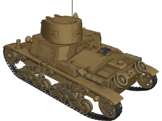 Fiat M11/39 3D Model preview