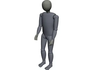 Man Standing 3D Model preview