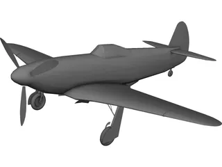 Yakovlev Yak-3 3D Model preview