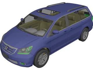 Honda Odyssey (2009) 3D Model preview