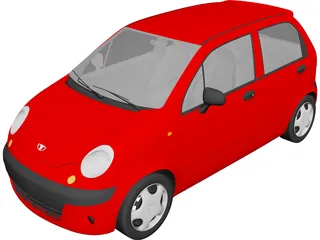 Daewoo Matiz 3D Model preview