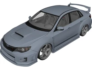 Subaru Impreza WRX STI (2011) 3D Model preview