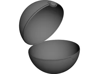 Pokeball 3D Model preview